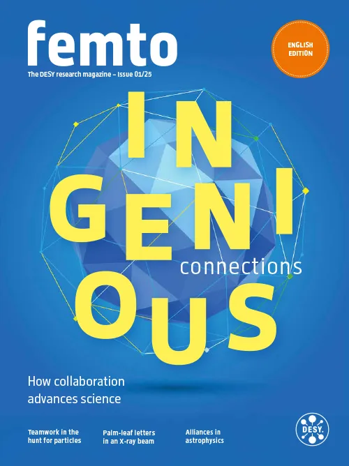 Cover DESY research magazine femto 2025-01